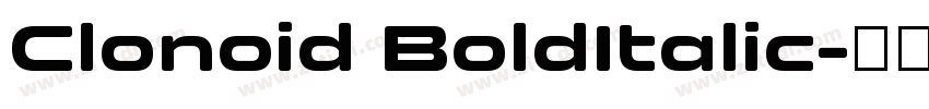 Clonoid BoldItalic字体转换